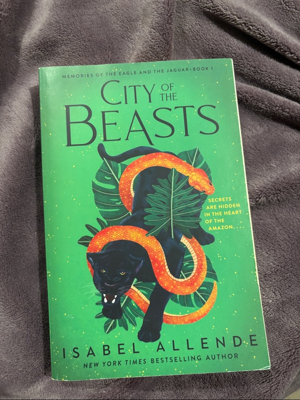 City of the Beasts by Isabel Allende - Green Cover